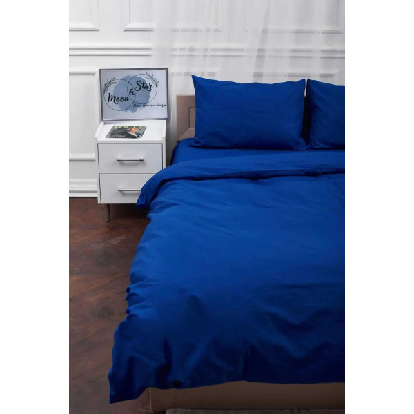 Фото - Комплект постільної білизни дитячий Moon&Star 110х140 нав. 2х50х70 Blue Бязь Gold Люкс (MS-830000003)