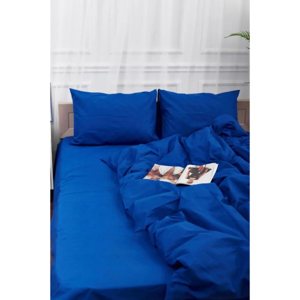 Фото - Комплект постельного белья Moon&Star Blue Бязь Gold Люкс 200х220 см нав. 4х50х70 (MS-820000813)