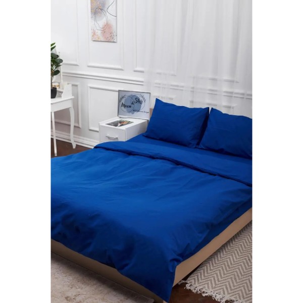 Фото - Комплект постельного белья Moon&Star Blue Бязь Gold Люкс 200х220 см нав. 4х50х70 (MS-820000813)