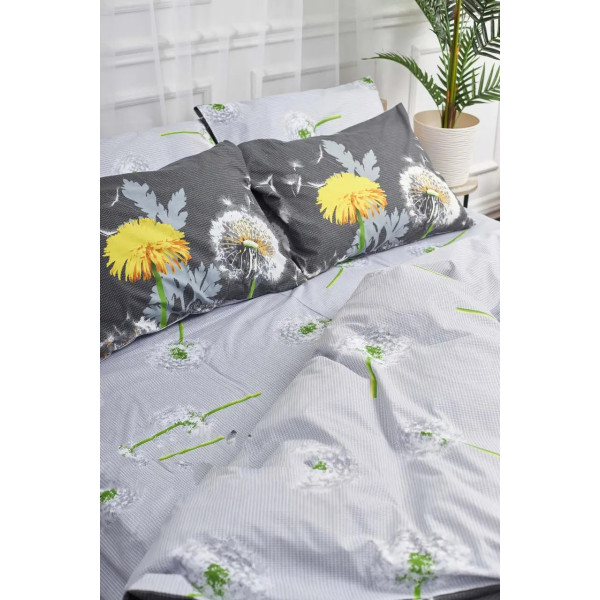 Фото - Комплект постільної білизни Moon&Star Dandelion Бязь Gold Люкс 200х220 см нав. 4х70х70 (MS-820000954)