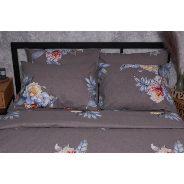 Фото - Комплект постельного белья Moon&Star Бязь Gold Люкс «Flowers Wod» 160х220 см нав. 2х50х70 (MS-820001514)