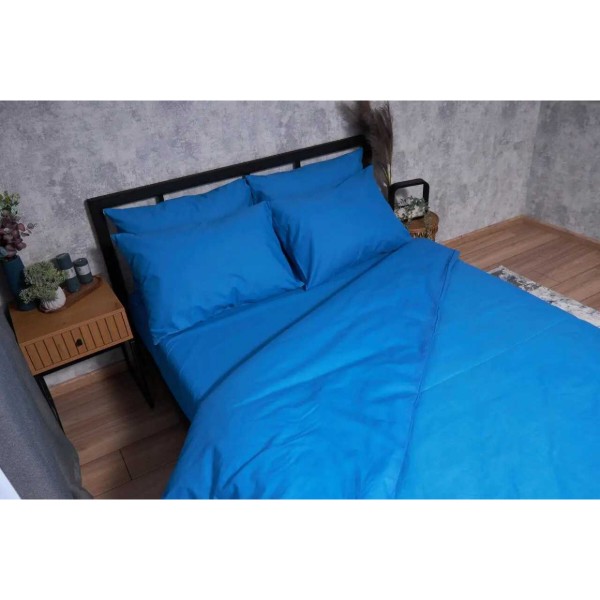 Фото - Комплект постільної білизни Moon&Star Бязь Gold Люкс «Sapphire» King Size 220x240 см нав. 4х70х70 (MS-820001672)