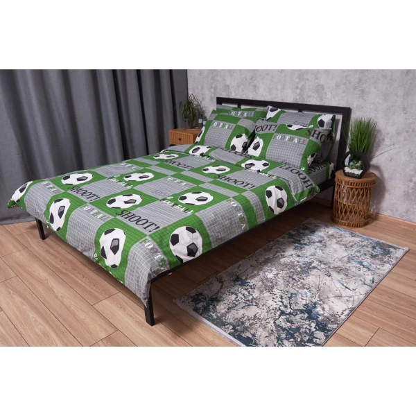 Фото - Комплект постільної білизни дитячий Moon&Star Бязь Gold Люкс Football 110х140 нав. 2х50х70 (MS-830000051) Фото - Комплект постільної білизни дитячий Moon&Star Бязь Gold Люкс Football 110х140 нав. 2х50х70 (MS-830000051)