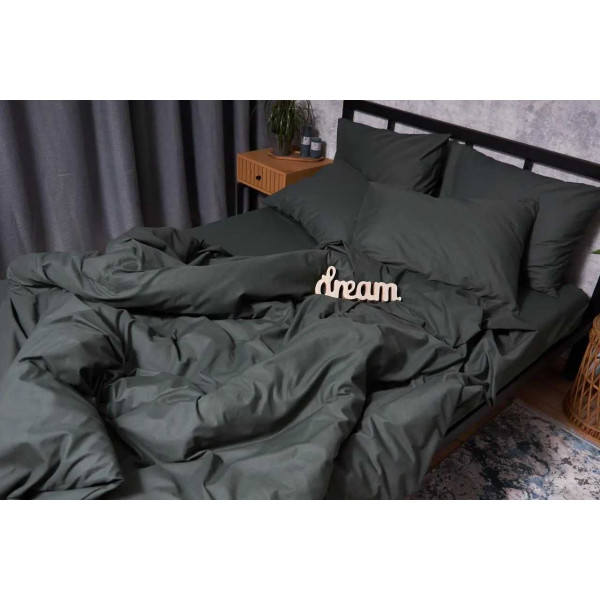 Фото - Комплект постільної білизни дитячий Moon&Star Бязь Gold Люкс Dark Green 110х140 нав. 2х40х40 (MS-830000060)