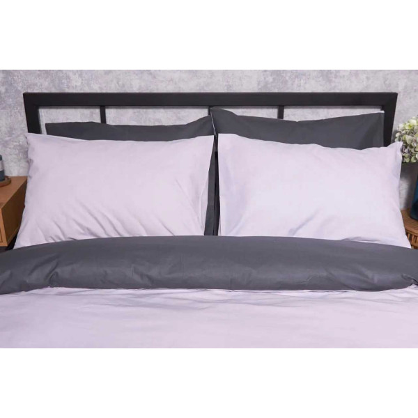 Фото - Комплект постільної білизни Moon&Star Бязь Gold Люкс Orchid Gray 160х220 (MS-820002354)