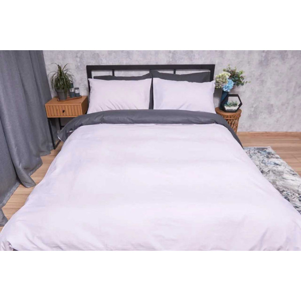 Фото - Комплект постільної білизни Moon&Star Бязь Gold Люкс Orchid Gray 160х220 (MS-820002354)