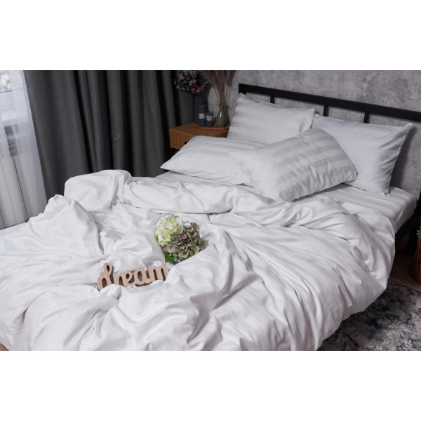 Фото - Комплект постільної білизни Moon&Star Satin Premium Royal White 200х220 (MS-820002940)