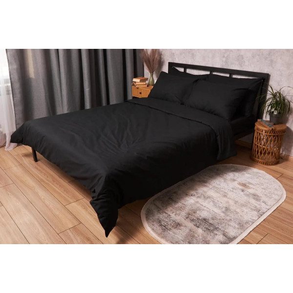 Фото - Комплект постільної білизни Moon&Star Бязь Gold Люкс Black 220х240 см нав. 70х70 2 шт. (MS-880000023)