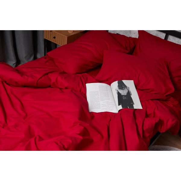 Фото - Комплект постільної білизни Moon&Star Бязь Gold Люкс «Cherry Red» 200х220 нав. 4х50х70 (MS-820003128)