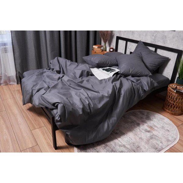 Фото - Комплект постільної білизни Moon&Star Бязь Gold Люкс «Dark Blue» 200х220 нав. 4х70х70 (MS-820003199)