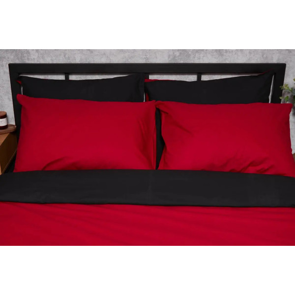 Фото - Комплект постільної білизни Moon&Star Бязь Gold Люкс «Cherry Black» 200х220 нав. 2х70х70 (MS-820003162)