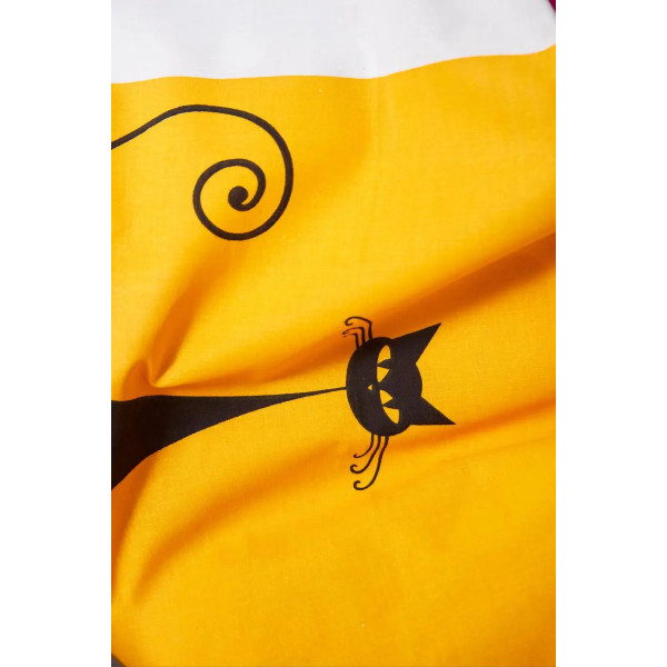 Фото - Комплект постільної білизни Moon&Star Бязь Gold Люкс «Cat Brawlers» 200х220 нав. 4х70х70 (MS-820003374)