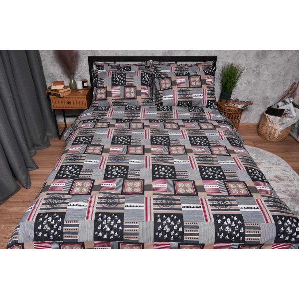 Фото - Комплект постільної білизни Moon&Star Бязь Gold Люкс Nautical 160х220 (MS-820003416)