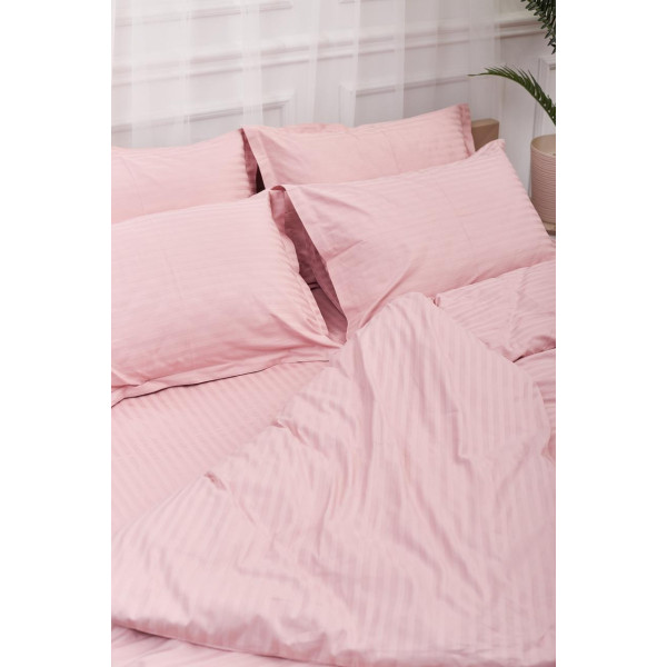 Фото - Комплект постельного белья Moon&Star Satin Stripe Stripe Pink 175х210 (MS-820003610)