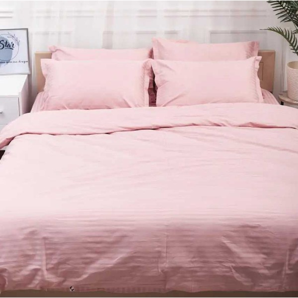 Фото - Комплект постельного белья Moon&Star Satin Stripe Stripe Pink 160х220 нав. 2х40х60 (MS-820003625) Фото - Комплект постельного белья Moon&Star Satin Stripe Stripe Pink 160х220 нав. 2х40х60 (MS-820003625)