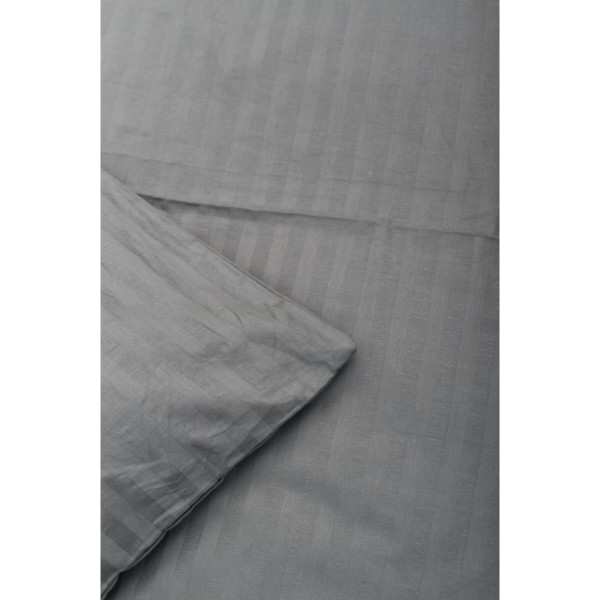 Фото - Комплект постільної білизни Moon&Star Satin Stripe Stripe Gray 175х210 (MS-820003645)