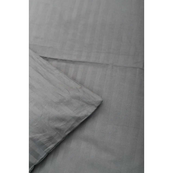 Фото - Комплект постельного белья Moon&Star Satin Stripe Stripe Gray 160х220 нав. 2х70х70 (MS-820003662)