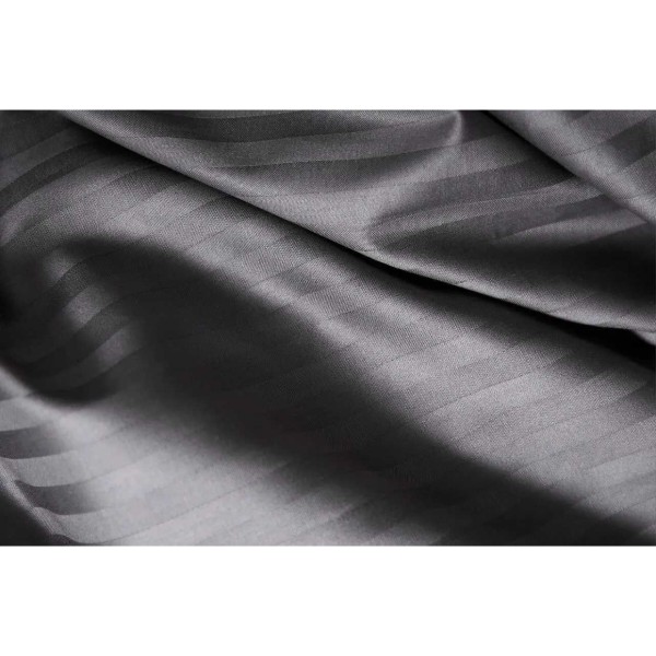 Фото - Комплект постельного белья Moon&Star Satin Stripe Stripe Black 160х220 нав. 4х50х70 (MS-820003698)