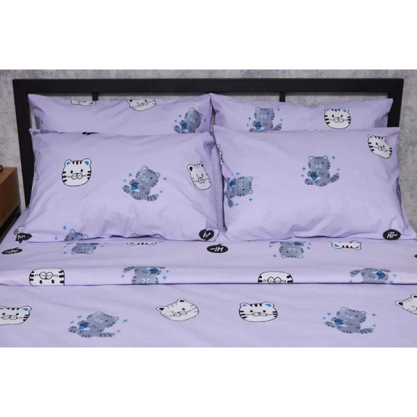 Фото - Комплект постільної білизни Moon&Star Бязь Gold Люкс Hello Kitty 160х220 (MS-820004046)