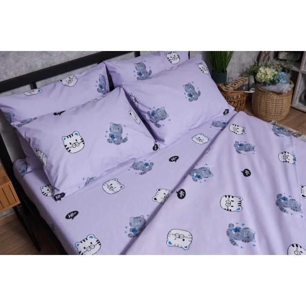 Фото - Комплект постільної білизни Moon&Star Бязь Gold Люкс Hello Kitty 160х220 (MS-820004046)