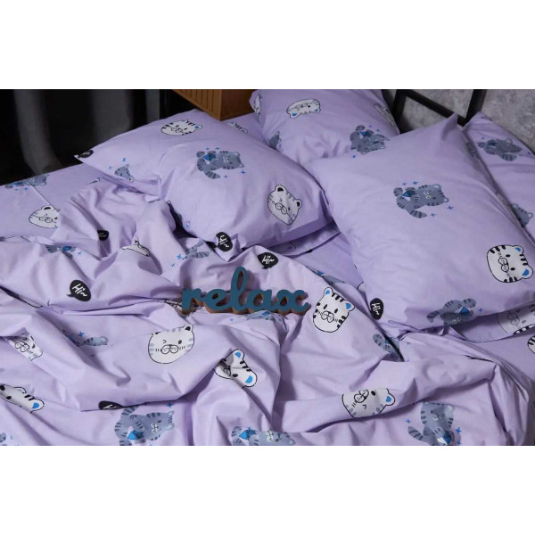 Фото - Комплект постільної білизни Moon&Star Бязь Gold Люкс Hello Kitty 160х220 (MS-820004045)