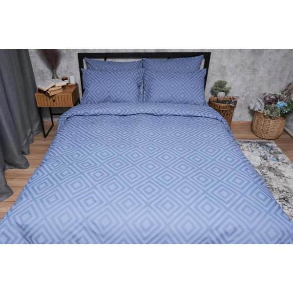 Фото - Комплект постільної білизни Moon&Star Бязь Gold Люкс «Crystal» 143х210 см нав. 2х50х70 (MS-820004636)