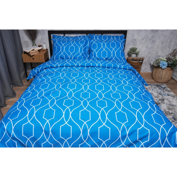 Фото - Комплект постельного белья Moon&Star Микросатин Premium «Ocean Breeze» King Size 220x240 см нав. 2х70х70 (MS-820005147)