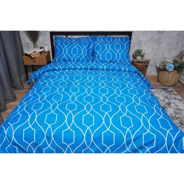 Фото - Комплект постільної білизни Moon&Star Мікросатин Premium «Ocean Breeze» King Size 220x240 см нав. 2х50х70 (MS-820005146)