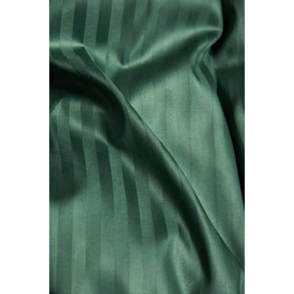 Фото - Комплект постільної білизни Moon&Star Satin Stripe «Stripe Verdant» 200х220 см нав. 2х50х70 (MS-820005296)