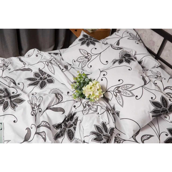 Фото - Комплект постільної білизни Moon&Star Бязь Gold Люкс «Gray Denim» King Size 220x240 см нав. 2х50х70 (MS-820005601)