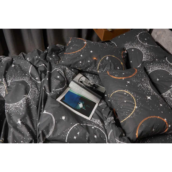 Фото - Комплект постільної білизни Moon&Star Бязь Gold Люкс Cosmic Glow 160х220 нав. 2х50х70 (MS-820005656)