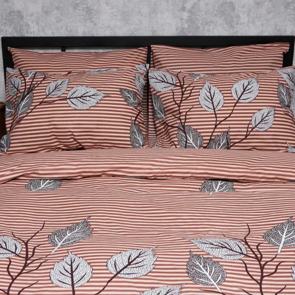 Фото - Комплект постільної білизни Moon&Star Бязь Gold Люкс Autumn Leaves 160х220 нав. 2х40х60 (MS-820005900)