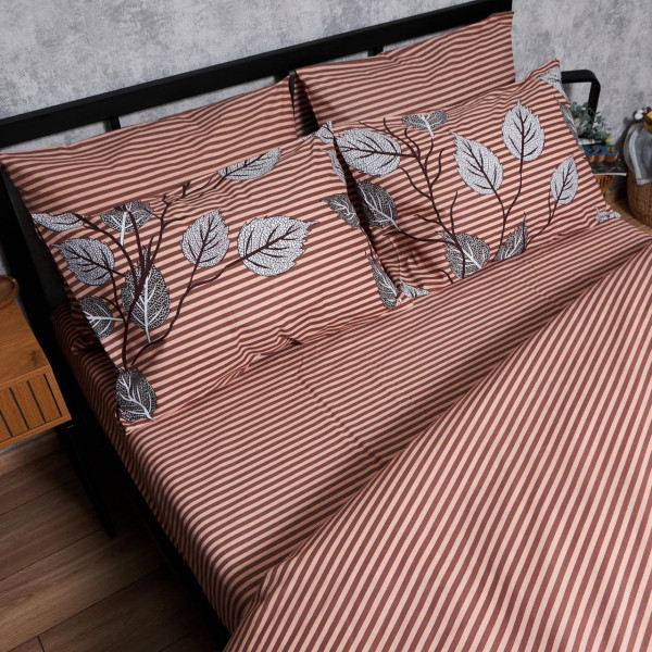 Фото - Комплект постільної білизни Moon&Star Бязь Gold Люкс Autumn Leaves King Size 220x240 (MS-820005884)