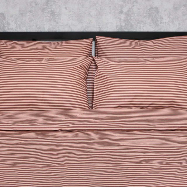 Фото - Комплект постільної білизни Moon&Star Бязь Gold Люкс Autumn Stripes 160х220 нав. 2х70х70 (MS-820005937)