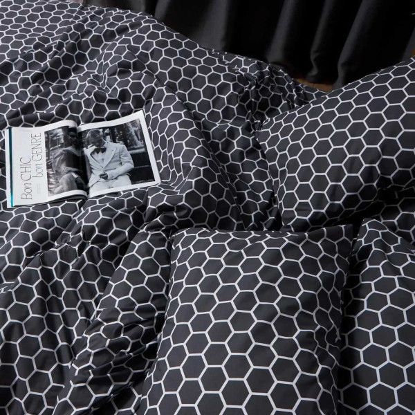 Фото - Комплект постільної білизни Moon&Star Бязь Gold Люкс Black Nectar 200х220 (MS-820005960)