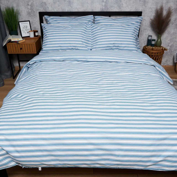 Фото - Комплект постільної білизни Moon&Star Бязь Gold Люкс Calm Waters 160х220 нав. 2х50х70 (MS-820006146)