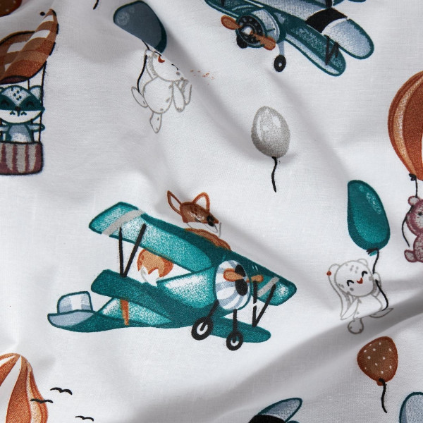 Фото - Комплект постільної білизни Moon&Star Бязь Gold Люкс Cloud Adventures 175х210 нав. 2х50х70 (MS-820006166)