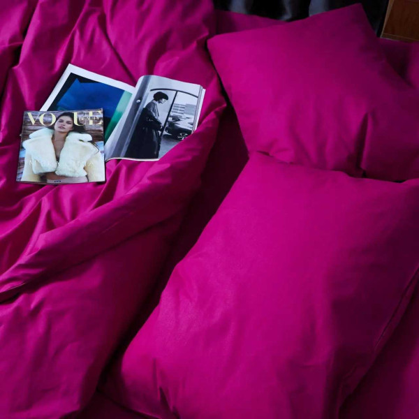 Фото - Комплект постільної білизни Moon&Star Бязь Gold Люкс Crimson Elegance 160х220 нав. 2х70х70 (MS-820006252)