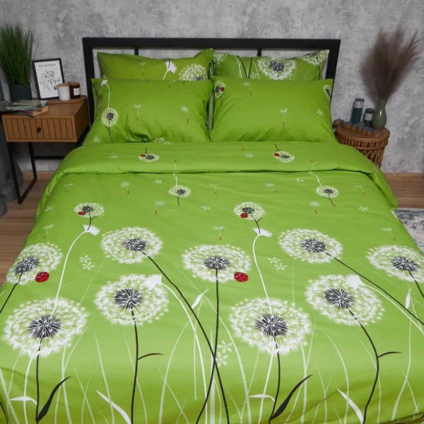 Фото - Комплект постельного белья Moon&Star Бязь Gold Люкс Green Harmony 160х220 нав. 2х50х70 (MS-820006391)