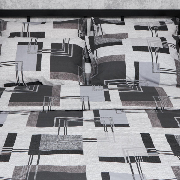 Фото - Комплект постільної білизни Moon&Star Бязь Gold Люкс Modern Vision 175х210 нав. 4х50х70 (MS-820006518)