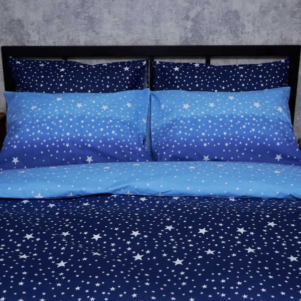 Фото - Комплект постільної білизни Moon&Star Бязь Gold Люкс Night Glow 160х220 нав. 4х50х70 (MS-820006568)