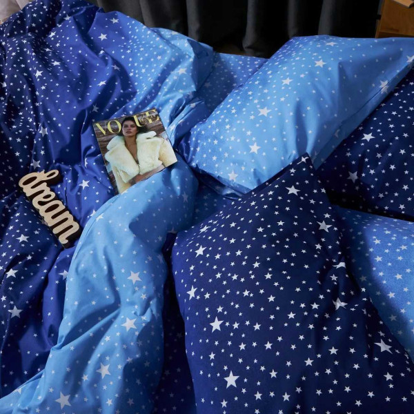 Фото - Комплект постільної білизни Moon&Star Бязь Gold Люкс Night Glow 160х220 нав. 4х50х70 (MS-820006568)