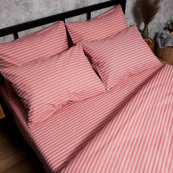 Фото - Комплект постільної білизни Moon&Star Бязь Gold Люкс Pink Whisper 175х210 нав. 2х40х60 (MS-820006620)