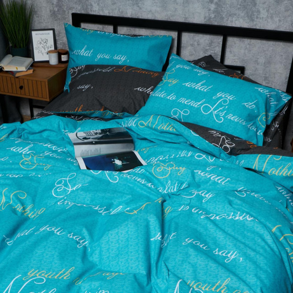 Фото - Комплект постільної білизни Moon&Star Бязь Gold Люкс Poetic Night 175х210 нав. 2х40х60 (MS-820006655)