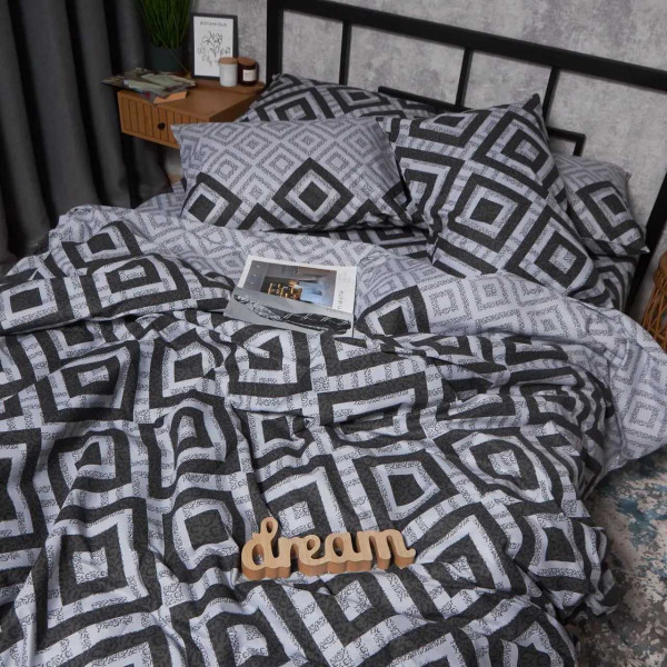 Фото - Комплект постільної білизни Moon&Star Бязь Gold Люкс Retro Pixels 160х220 нав. 2х50х70 (MS-820006741)