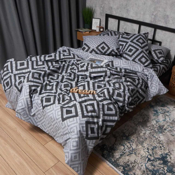 Фото - Комплект постільної білизни Moon&Star Бязь Gold Люкс Retro Pixels 160х220 нав. 2х50х70 (MS-820006741)