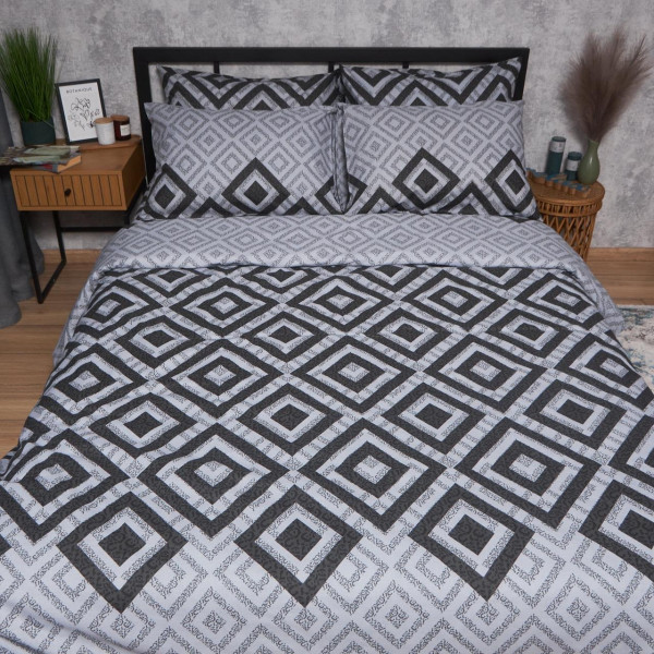 Фото - Комплект постільної білизни Moon&Star Бязь Gold Люкс Retro Pixels 175х210 нав. 2х70х70 (MS-820006727)