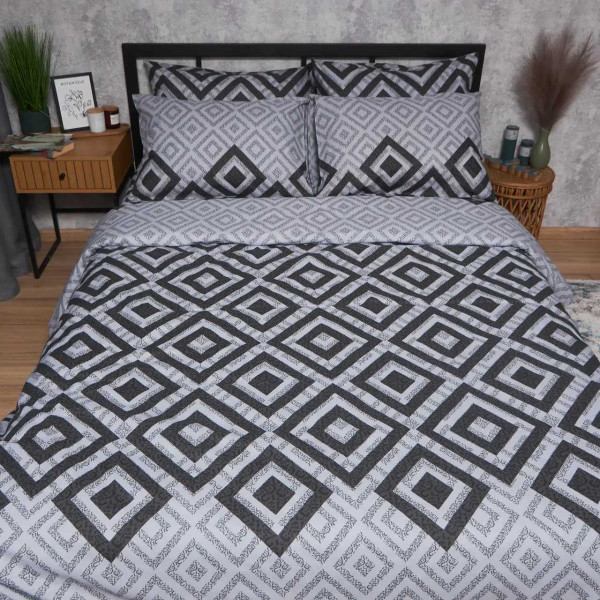 Фото - Комплект постільної білизни Moon&Star Бязь Gold Люкс «Retro Pixels» King Size 220x240 см нав. 4х50х70 (MS-820006723)