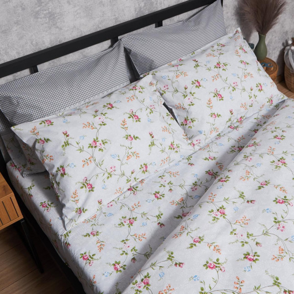 Фото - Комплект постільної білизни Moon&Star Бязь Gold Люкс Romantic Bloom 175х210 нав. 2х40х60 (MS-820006795)