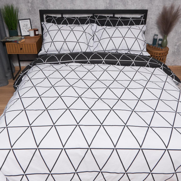 Фото - Комплект постільної білизни Moon&Star Бязь Gold Люкс «Urban Chic» 143х210 см нав. 2х50х70 (MS-820007086)